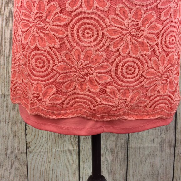 SOLD Lily Rose Lace Overlay Sleeveless Dress Sz S - Picture 5 of 8